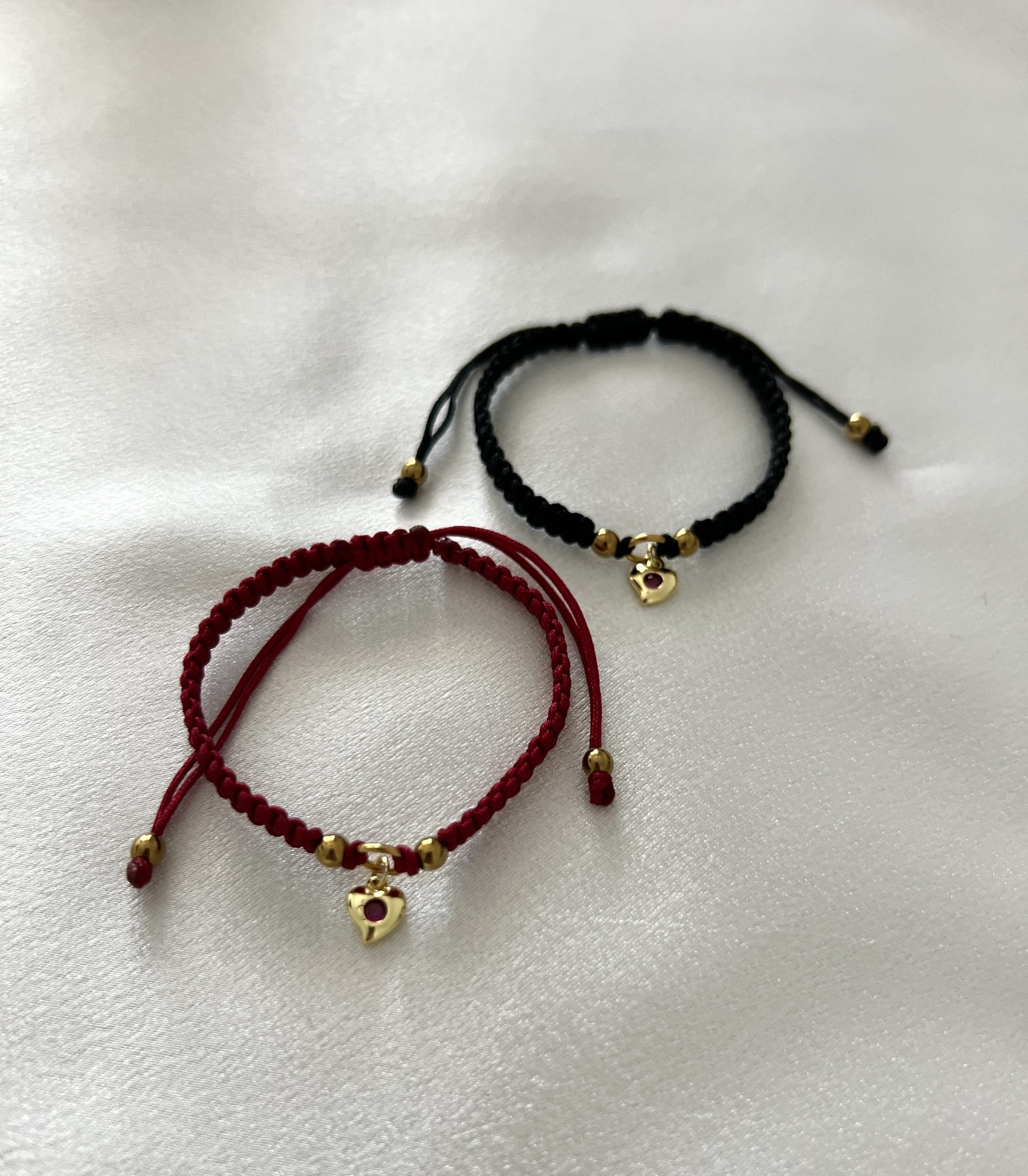 IMG_9720 Heart bracelet Bordeaux - Image 1